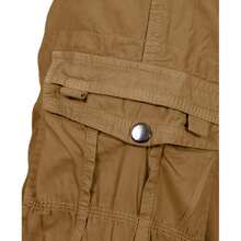 2-Pack Men's Distressed Cotton Cargo Belted Shorts - 深卡其色和橄欖色 - 查看 8