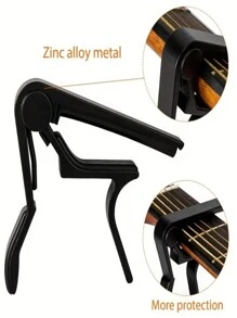 1 Stück Gitarren-Capo, geeignet für Folk, Klassik, Akustikgitarre, Metall-Capo, Aluminiumlegierung Gitarren-Capo, hervorragendes Musikinstrument-Zubehör. - Verschiedenfarbig - Übersicht 4