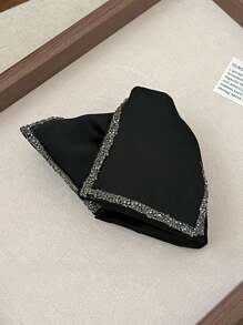 topshiny 1 件法式缎面蝴蝶结水钻发夹，复古优雅发夹，适合女士情人节发夹发夹发夹发夹发夹 - 彩色 - 查看 5