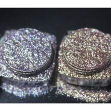 Polvo de mica con brillo multicolor de diamante y camaleón que cambia de púrpura a rojo, usado para arte de uñas, esmalte de uñas, resina epoxi, jabón, velas, bombas de baño, slime