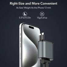Retractable Car Charger, 4 In 1 Fast Car Phone Charger 66W, 2 Retractable Cables And USB Car Charger,Compatible With IPhone 15/14/13/12/11,Galaxy,Pixel - 銀色 - 查看 5
