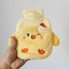 1pc Water Injection Type Hot Water Bag, PVC Material, Explosion-Proof, Anti-Scalding Hand Warmer, Plush Cute Hot Water Bag, Can Unpick And Wash, Back To School Supplies