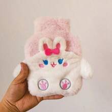 1pc Water Injection Type Hot Water Bag, PVC Material, Explosion-Proof, Anti-Scalding Hand Warmer, Plush Cute Hot Water Bag, Can Unpick And Wash, Back To School Supplies