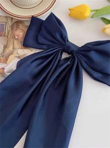 1 件大号丝滑柔软缎面蝴蝶结女士发夹，大号蝴蝶结发夹蝴蝶结发夹女士法式发饰万圣节爪夹发夹发夹 - 彩色 - 查看 19