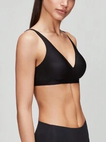 Seamless Bra Women Push Up Bras Comfort Underwear Wireless Soft Underwear Female Thin Padded Intimate Lingerie - Black - View 3