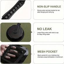 Bolsa de ducha portátil de camping de 5 galones con calentador solar - con tubo desmontable y cabezal intercambiable para aventuras al aire libre, playa y natación - Multicolor - Ver 11