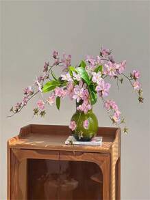 Artificial Jasmine Flowers, Drooping Silk Crabapple, Simulated Flower Wall Decoration, Artificial Flower Living Room, Tabletop Vase, Flower Model Room, Homestay, Wedding Decoration Gifts Birthday Graduation