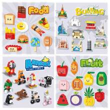 1 set de 10 blocs de construction mignons d'insectes, série de blocs de construction animaux DIY, cadeau d'anniversaire, cadeau de Nouvel An, mini blocs de construction, décoration de bureau, soulagement de la pression, soulagement du stress, blocs de construction mignons, collection de blocs de construction. Emballage aléatoire, décoration de collection de la maison, blocs de construction de poisson en bois, poupée assemblée, ornement de bureau, cadeaux d'ornement de bureau, jouet puzzle de blocs de construction, créez votre propre collection d'animaux. Cadeau créatif de la Saint-Valentin. Décoration de chambre Cadeaux de Noël Blocs de couleur Blocs de couleur