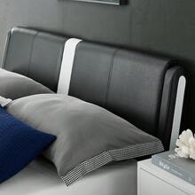 Carlton Platform Bed, Faux Leather, Low Profile - màu đen - Xem 4