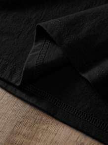 Playeras Mujer Cuello Redondo Manga Corta Moda Casual Cita Súper Calidad Elástico - Negro - Ver 5