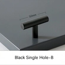 1 pezzo Maniglia per porte di armadi in lega di alluminio / Tiratore per cassetti di guardaroba, stile nordico moderno e semplice, dorato/nero