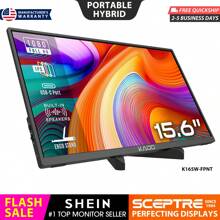 SCEPTRE Kado 15.6" Portable Monitor IPS 1920x1080 HDMI-Compatible Dual USB Type-C Plug & Play Second Display For PC/Laptop/Tablet/Mobile/Dex/Xbox/PlayStation/Switch/Steam Deck Ergo Stand Built-In Speakers (K165W-FPNT Series)