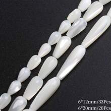 Natural Shell Beads Tube Rice Shape Heart Mother Of Pearl Shell Loose Beads For Jewelry Making Bracelet DIY Accessories - Shell Beads - View 12