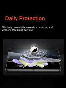 3 Pcs Inside Hydrogel Film Compatible With Samsung Galaxy Z Flip 7 6 5 4 3 TPU Screen Protector Waterproof Shockproof Anti-Fall Anti-Fall Scratch Resistant Anti-Fingerprint Full Cover