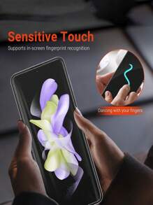 3 Pcs Inside Hydrogel Film Compatible With Samsung Galaxy Z Flip 7 6 5 4 3 TPU Screen Protector Waterproof Shockproof Anti-Fall Anti-Fall Scratch Resistant Anti-Fingerprint Full Cover