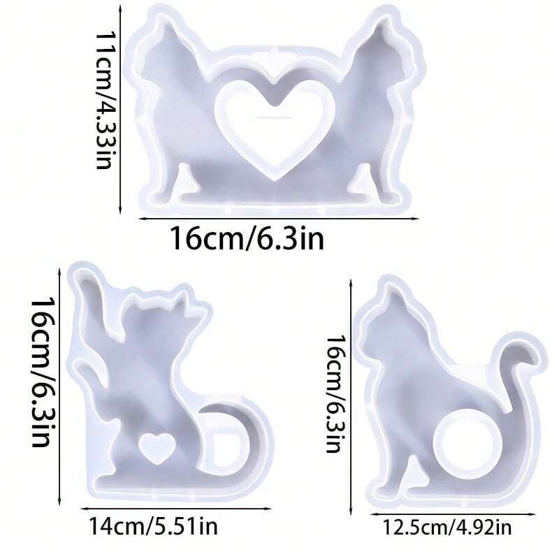 CatShaped Silicone Epoxy Resin Vase Mold For Plant Propagation, Diy