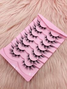 香港7對嫵媚睫毛自然15MM貓眼效果人造貂毛睫毛 - 眼尾拉長款 - 查看 4