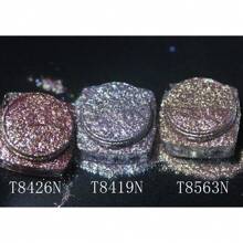 Polvo de mica con brillo multicolor de diamante y camaleón que cambia de púrpura a rojo, usado para arte de uñas, esmalte de uñas, resina epoxi, jabón, velas, bombas de baño, slime