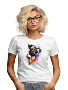 Baby Look Pug - trắng - Xem 1