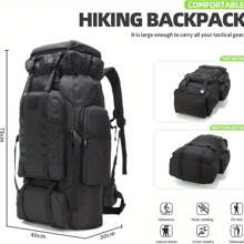 70L Hiking Backpack Military Tactical Camping Adjustable Waterproof Climbing Sport Bags - Ngụy trang trong rừng - Xem 6