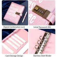 100 Envelopes Saving Challenge Binder, Money Saving Challenge Budget Binder With 100 Cash Envelopes, Savings Challenges Book With Lock, Easy And Fun Way To Save 5050 Dollars - Multicolor - View 7