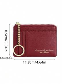 BATSIOE New Mini Zipper Change With Multiple Card Slots And Keychain Function Card Wallet Wallet Keychain For Women Wallet Purse Wallet Small Wallet