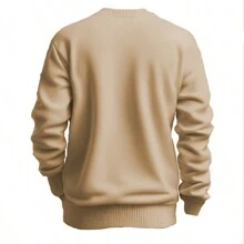 Men Hoodies - 卡其色 - 查看 2