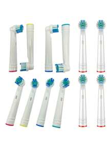 4 件 ABS 电动牙刷替换刷头，日常多用途电动牙刷替换刷头，家居浴室装饰秋季装饰，返校 - 白色 - 查看 2