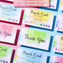 TYFYO Teacher Punch Cards 50 Pack (3.6 X 2 Inch) - Incentive Behavior Reward Card For Students, Teacher Awards For Business Classrooms