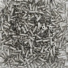 10pcs/Bag Stainless Steel Bamboo Shape Spacer Beads Silver Color, DIY Jewelry Making Craft Accessories - One Bag - View 10