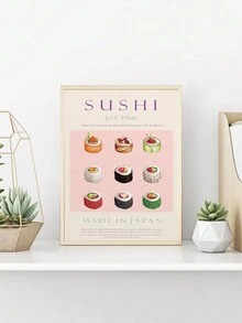 1入組無框帆布牆藝海報，經典綠茶杯插圖，適用於廚房、餐廳或茶座裝飾，為任何空間增添優雅和寧靜的氛圍 - 彩色 - 查看 8