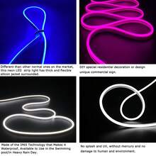 LED Silicone Neon Light Strip 12V 16.4FT/5M Wateproof DIY Cuttable Outdoor Neon Lights LED - Multicolor - View 6
