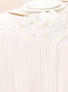 1pc Cheesecloth Table Runner Gauze Boho Rustic Cheese Cloth Table Runner For Baby Shower Decoration Wedding Easter Summer Table Runner Baby Shower Family Decorations Gifts - Multicolor - View 6