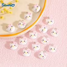 15入組多色小頭像樹脂珠寶DIY可用作項鍊、耳環、吊墜、鑰匙扣、吊飾等配件 - kt - 查看 5