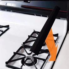 1PC/2pcs 63CM Stove Sealing Strip,Kitchen Stove Counter Gap Covers,Stainless Steel Stove Guard, Cooktop Trim Kit, Stove Gap Guards, Oven Gap Filler, Heat Resistant & Effectively Protect Stove Gap Filler,Protect Stove Gap Filler Sealing Spills In Kitchen