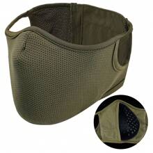 Ueasy 1pc Airsoft Mask Half Face With Removable Silicone Mesh Airsoft Face Mask Paintball Mask For Men Riding Paintball Shooting Real CS Survival Games - Multicolor - View 10