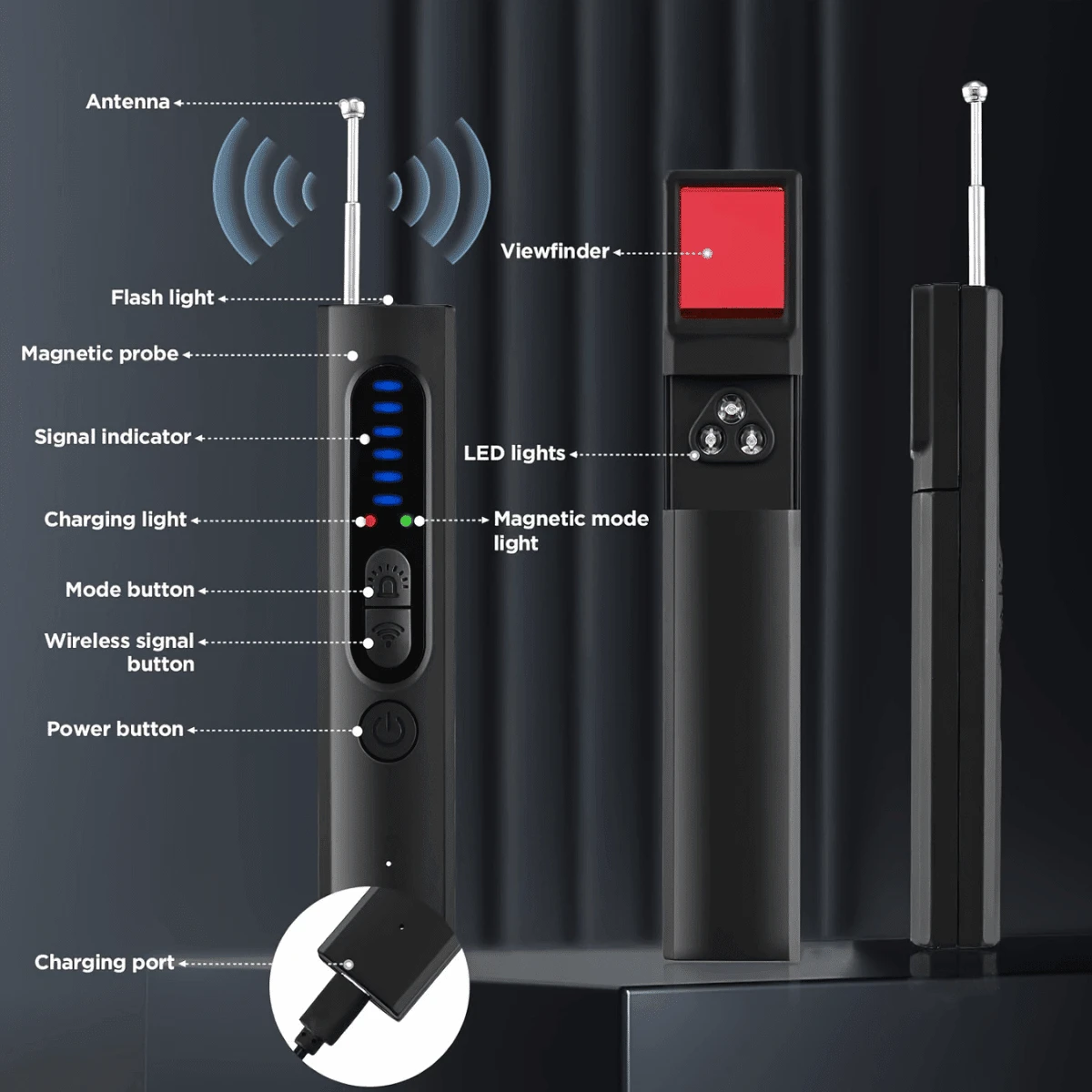 Portable Anti Eavesdropping And Anti Monitoring Intelligent Signal