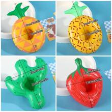 1pc Floating Inflatable Cup Holders Beverage Coasters, Inflatable Floating Cup Holder, Swimming Pool Beverage Coaster, Mini Floating Cup Holder, Summer Swimming Pool Party Decoration
