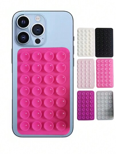 28pcs Double Sided Silicone Suction Cup Mobile Phone Holder, Reusable Dual Suction Cup, Suitable For Smooth Surface Objects At Home And Office Compatible With IPhone, Android Phone, Gift For Birthday, Family, Friends Phone Stand, Phone Accessories