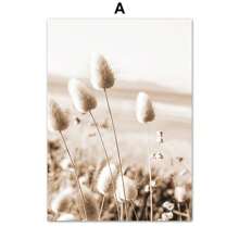 帆布畫-現代時尚波西米亞米色芦蘆蒲公英三腳架海景圖案海報，適用於家居裝飾客廳臥室宿舍背景牆藝術設計畫作，時髦禮物，無框版。 - MLZH682(不含框) - 查看 30