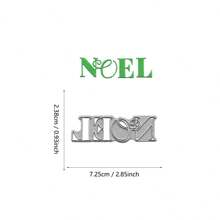 Corte de Metal DIY para Álbum de Recortes de Natal, Halloween, Aniversário, Decoração de Cartão 3D com Texto de Saudações 2024 Novo