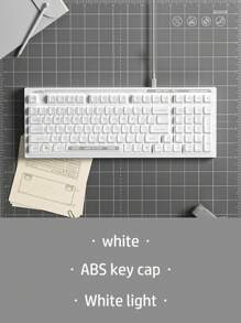 HP Teclado de membrana RGB retroiluminado pequeño y portátil para oficina, compatible con Windows, tabletas, portátiles y computadoras de escritorio para gamers, teclado retroiluminado con cable, para juegos y oficina - Combinación de colores - Ver 3