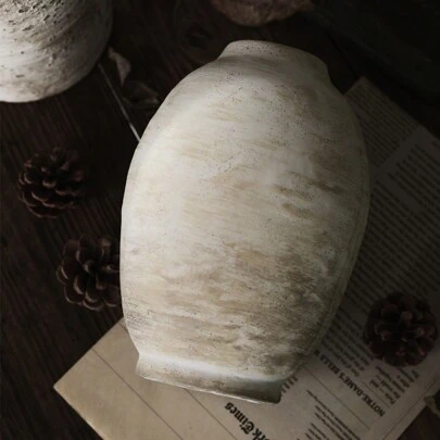 1 pieza Jarrón de cerámica estilo vintage pintado a mano, maceta decorativa para mesa, decoración de mesa de comedor, regalos de cumpleaños y graduación, decoración del hogar, decoración de habitación, jarrón de flores, jarrón de vidrio