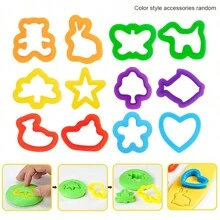 Clay Tools - 20pcs Children's Clay Tool Kit, Includes Various Shaped Clay Cutters And Rollers (Random Colors, Patterns And Styles)