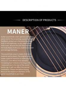 Cubierta Anti Feedback Guitarra Electroacústica Acústica - Multicolor - Ver 4