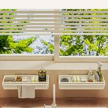 1pc Home Use No-Drill Dishwashing Drain Rack Sink Faucet Storage Organizer For Kitchen Sponge Cloth Detergent Storage - Multicolor - View 3