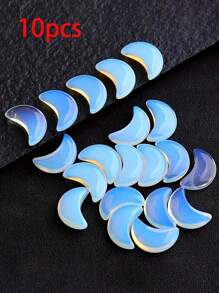 5/10/20/50 Pcs 20mm Amethyst Opal Purple Blue Natural Stone Crescent Moon Gemstone Beads Charms For DIY Jewelry Making Bracelet Necklace Craft Decor - Opal - View 10