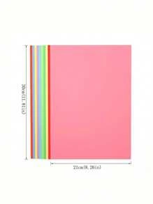 1 Pack Of 10 Sheets, 41.8mm Ordinary Sponge Paper, 10 Colors