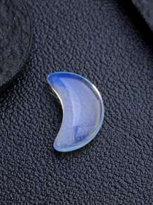 5/10/20pcs Opal Moon Curved Crescent Gemstones Polished Hole-Less Moon Crystal Decoration For DIY Jewelry Making- Perfect Cute Gift For Christmas And Birthday