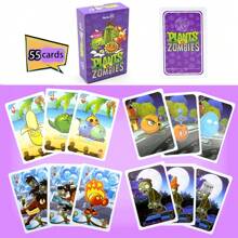 PLANTS VS ZOMBIES Plants Vs Poker Cards - Deck Of Playing Cards - Fun Card Games For Adults - Plants Vs Themed Poker Set,Playing Card Deck,Korean Game,Go Fish Card Game